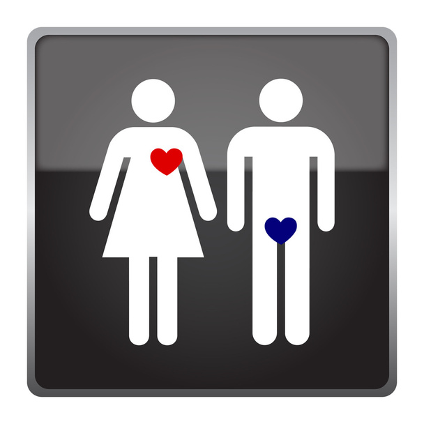Amore vettore di segno maschile e femminile
 - Vettoriali, immagini