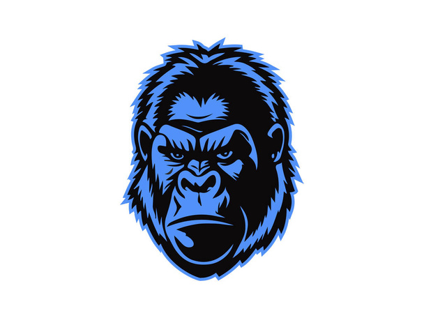 Ilustración del logotipo de Gorilla Kong Head - Foto, imagen