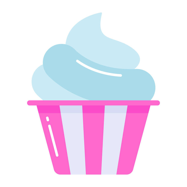 Ice cream cup vector icon in modern style , premium download - Вектор,изображение