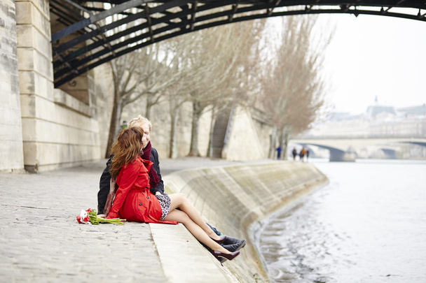 Romantic couple in love having a date - Photo, Image