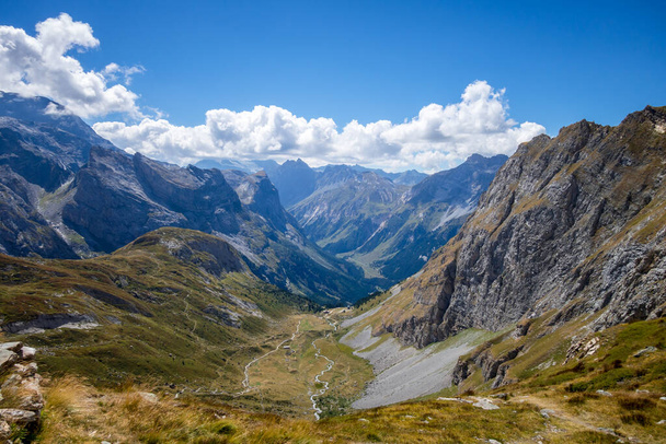 Mountain landscape in Pralognan la Vanoise. French alps - Fotó, kép