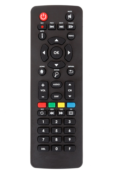 android set top box TV remote control isolated - Photo, Image