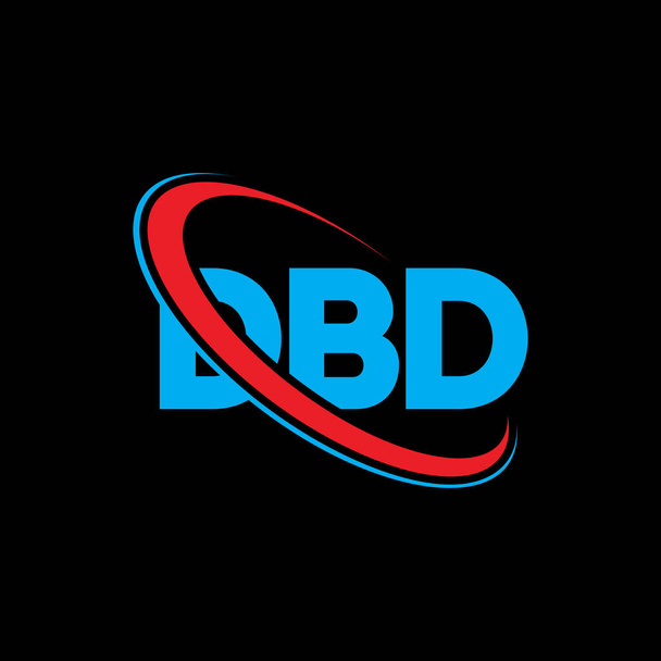 DBD logo. DBD letter. DBD letter logo design. Initials DBD logo linked with circle and uppercase monogram logo. DBD typography for technology, business and real estate brand. - Vektör, Görsel