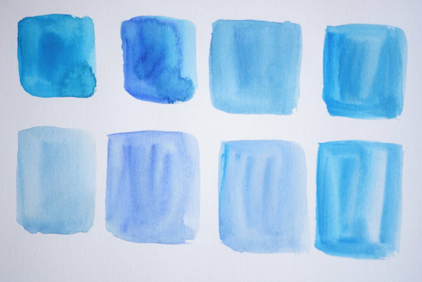 Absztrakt háttér kék akvarell festékek - Fotó, kép