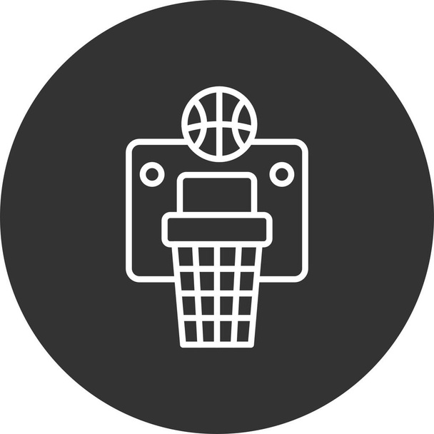 Basketball Hoop Creative Icons Desig - Vektori, kuva