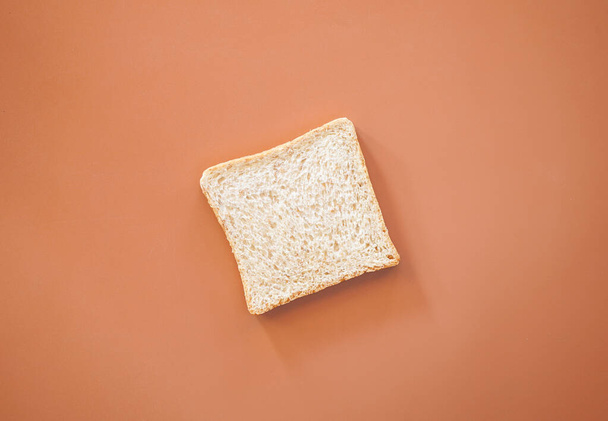 sandwich with bread on a yellow background - Foto, imagen
