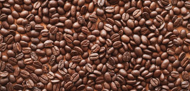 roasted coffee beans background - Photo, image