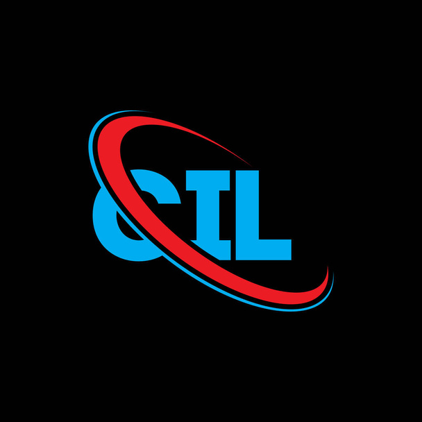 Logo CIL. List CIL. Projekt logo listu CIL. Inicjały CIL logo związane z okręgiem i dużym logo monogramu. Typografia CIL dla marki technologii, biznesu i nieruchomości. - Wektor, obraz