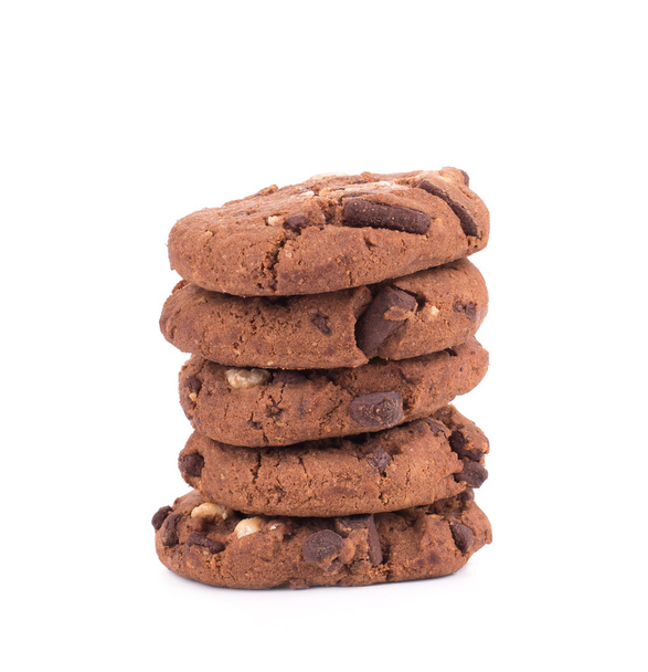 Stack of biscuits with chocolate. - Valokuva, kuva