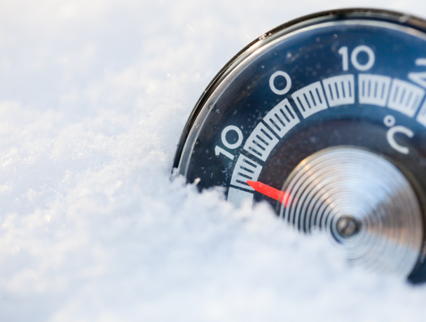 Thermometer in snow - Photo, Image