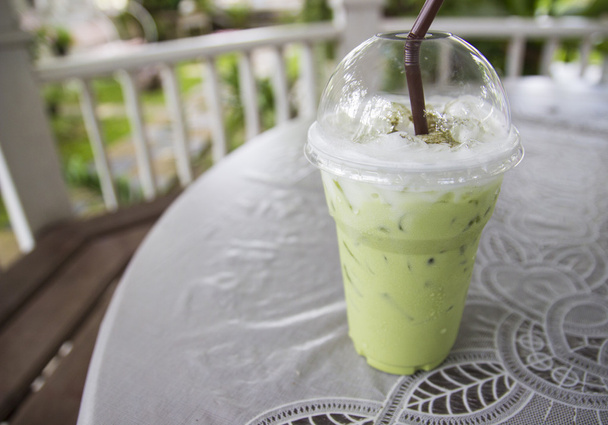 latte mrożona Zielona herbata - Zdjęcie, obraz