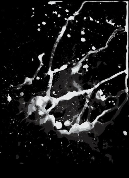 White Liquid Poured in Super Slow Motion - Vector, Image