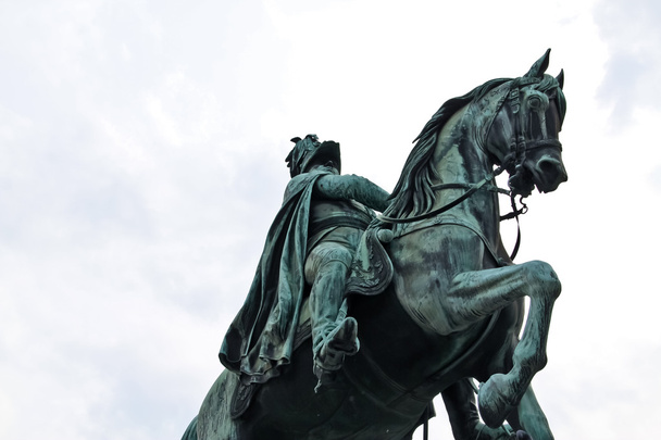 Monument d'un cavalier à cheval
 - Photo, image