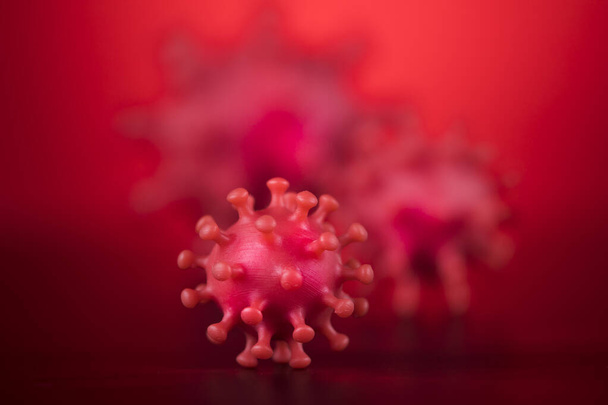 Вирусные клетки в инфицированных, пандемия здоровья - Фото, изображение