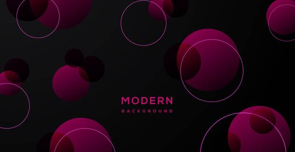 moderno círculo abstracto rosa oscuro luz superposición forma decoración espacio en blanco fondo. vector eps10 - Vector, Imagen
