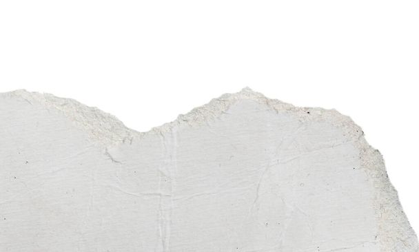fehér papírdarab elszigetelt fehér háttérrel - Fotó, kép