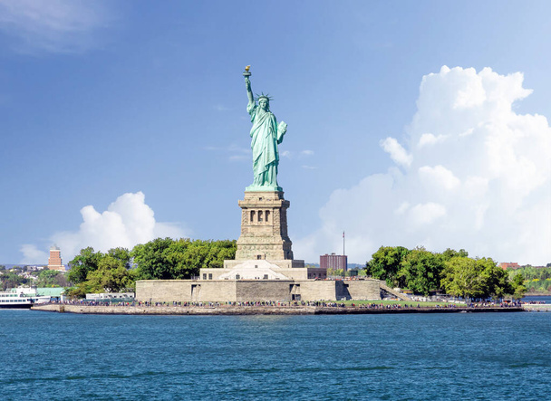 Το 'γαλμα της Ελευθερίας. Νέα Υόρκη, Ηνωμένες Πολιτείες - Φωτογραφία, εικόνα