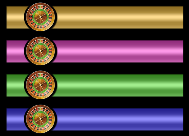Roulette banner set - Photo, Image