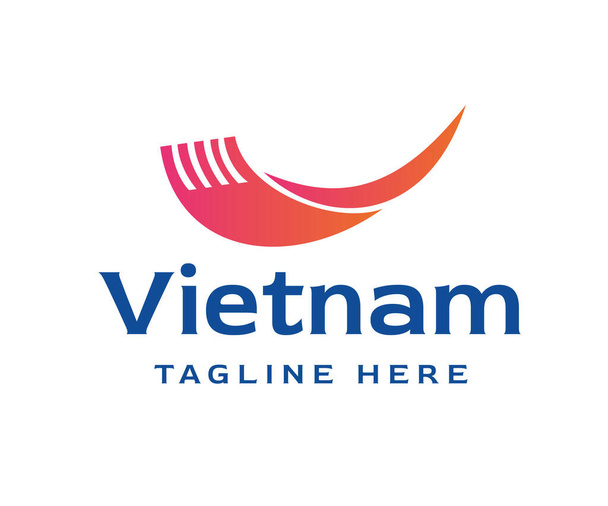 翼のロゴアイコンデザインテンプレート要素。ラック鳥の翼のシンボルは、ベトナム文化のロゴのインスピレーションを様式化した。ブランディングとビジネスロゴに使用できます.  - ベクター画像