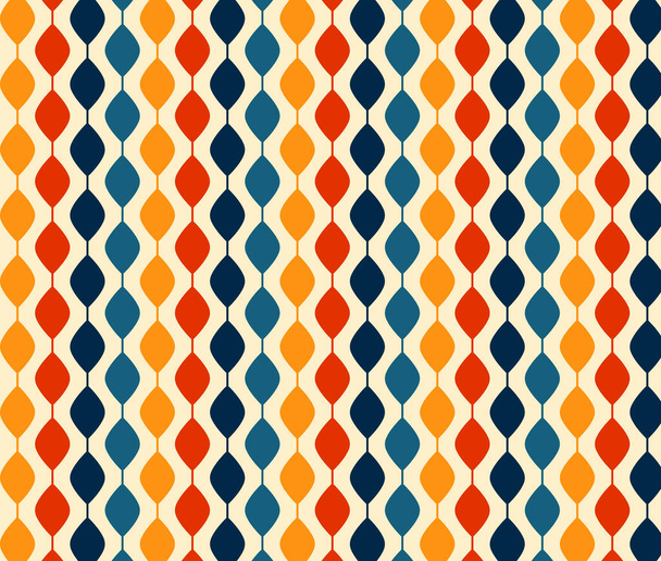 Retro 1970's Bohemian Style Seventies Vintage Tile Pattern - Foto, immagini