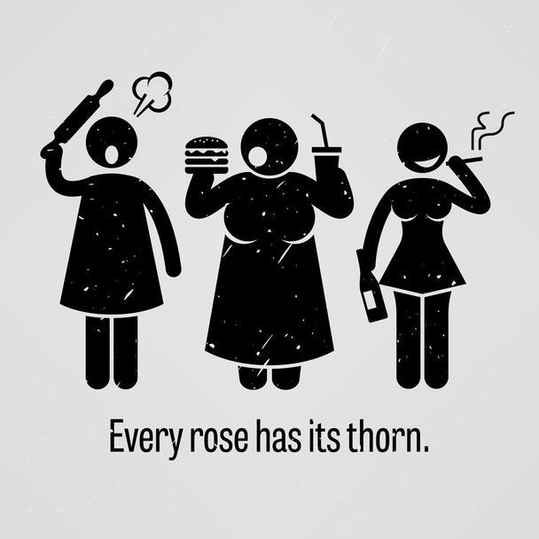 Každá růže má své Thorn - Vektor, obrázek