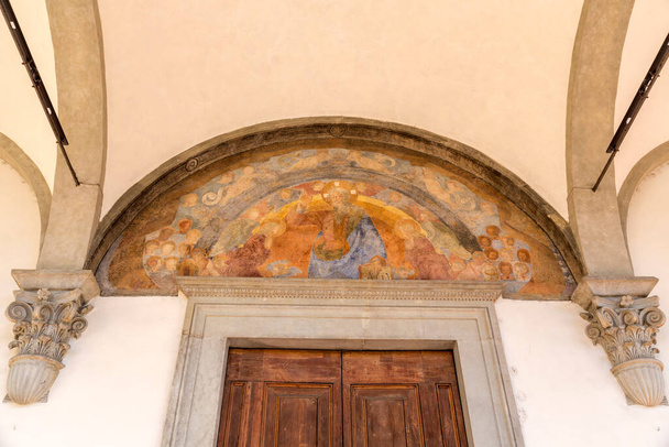 Florence, Italy - April 5, 2022: Ospedale degli Innocenti, Hospital of the Innocents is a historic building, currently hosting the UNICEF Innocenti Research Centre. - 写真・画像