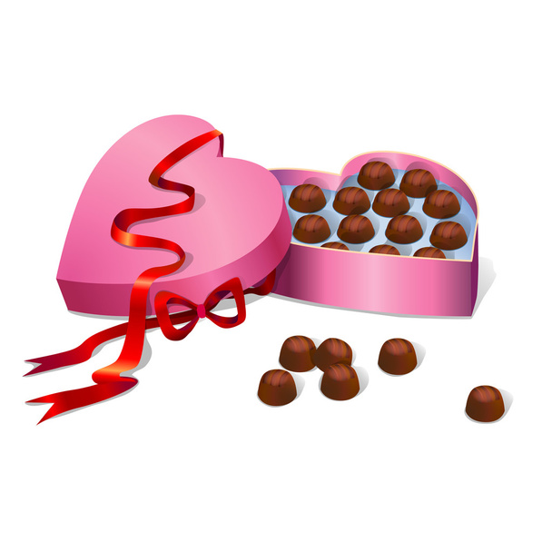 チョコレートの箱 - ベクター画像