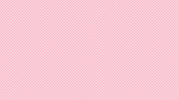 biały kolor polka kropki wzór na różowy przydatne jako tło - Wektor, obraz