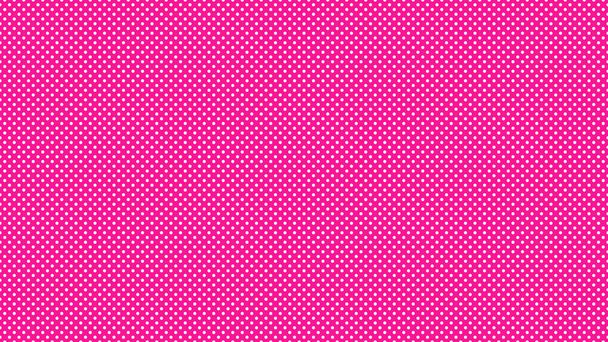 biały kolor polka kropki wzór na głęboki różowy przydatne jako tło - Wektor, obraz