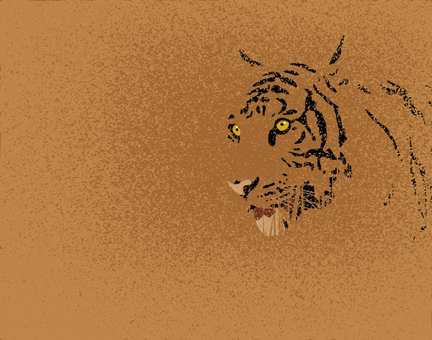 Tigre grunge
 - Vettoriali, immagini