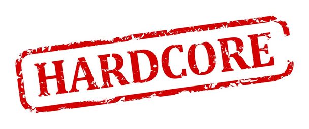 Red stamp - hard core - Photo, Image
