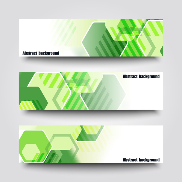 Set of banner templates with abstract background. - Διάνυσμα, εικόνα