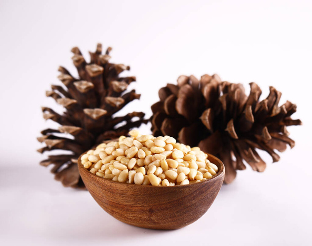 fresh natural organic pine nuts - Фото, изображение