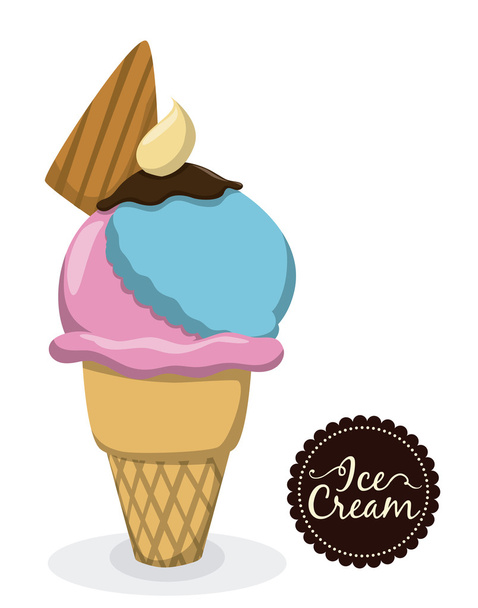 мороженое  - Вектор,изображение