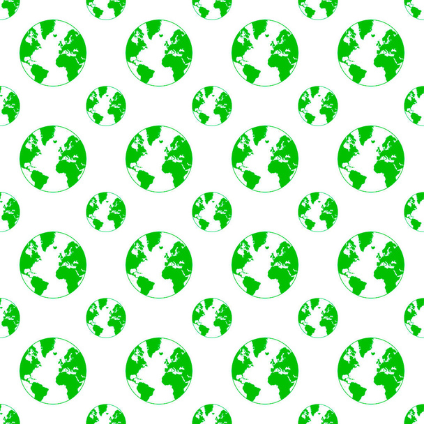 Green globe pattern. Vector illustration. - Διάνυσμα, εικόνα