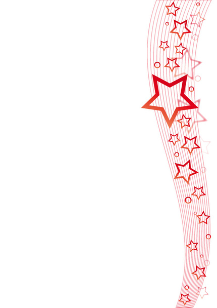 red stars and lines - Vector, Image