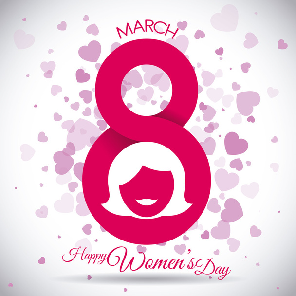 happy womens day  - Vector, Image