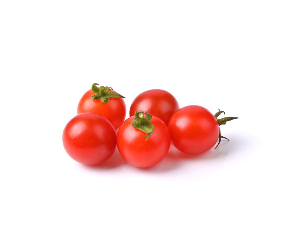 świeże pomidory wiśniowe izolowane na białym tle wycinanki - Zdjęcie, obraz