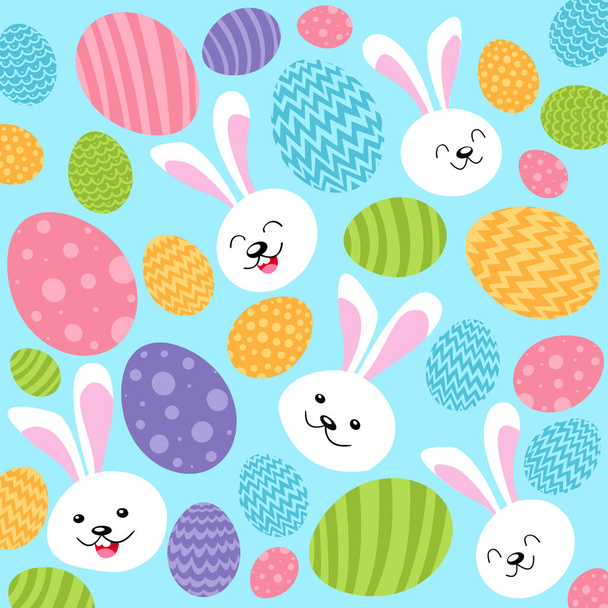 Easter composition with rabbit. Festive decoration. Happy Easter. 3d illustration - Fotó, kép