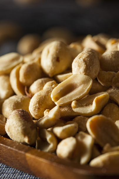 Organic Roasted Salty Peanuts - Fotoğraf, Görsel
