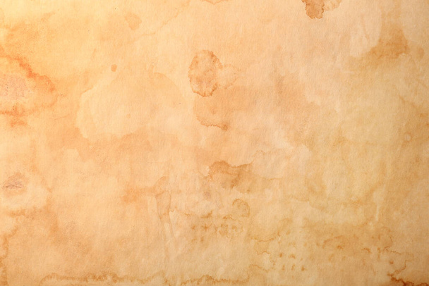 Sheet of old parchment paper as background, top view - Fotoğraf, Görsel