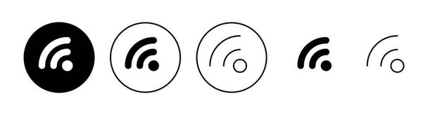 Wifi-Symbole gesetzt. Signalzeichen und Symbol. Funkikone - Vektor, Bild
