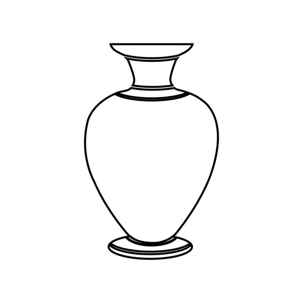 ceramic jar icon vector illustration logo design - Vector, Imagen