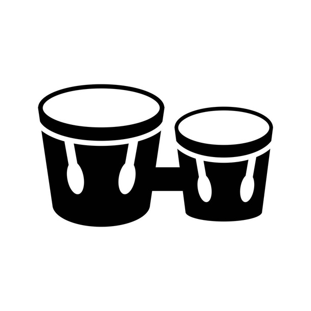icône de tambour ; dessin de logo d'illustration vectorielle - Vecteur, image
