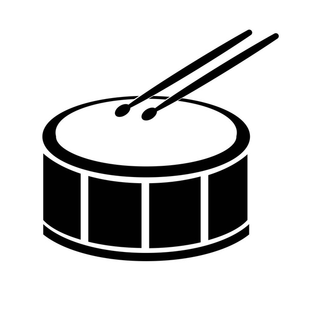 icona del tamburo; disegno del logo dell'illustrazione vettoriale - Vettoriali, immagini