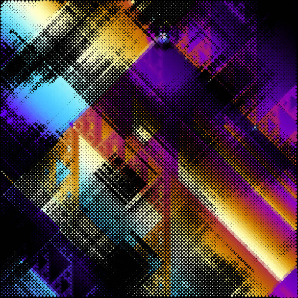 Art abstract gradient halftone dots background. Pop art template, texture. Vector illustration - Vector, Imagen