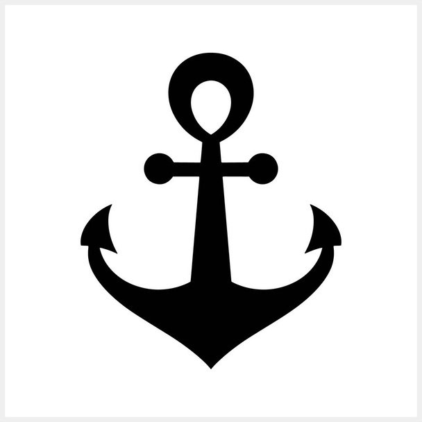 Stencil anchor clipart isolated. Sea symbol Vector stock illustration. EPS 10 - Vector, Image