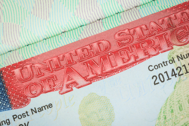 EE.UU. Fondo de textura de visa estadounidense para concepto de viaje
 - Foto, Imagen