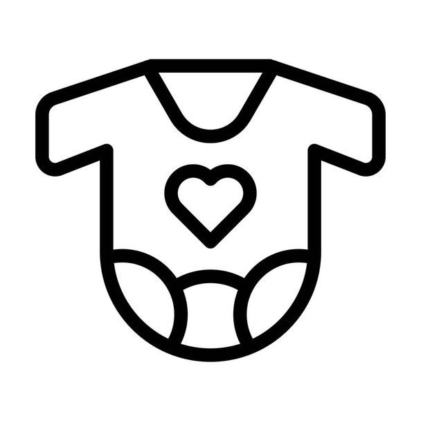 Дитяче тіло Векторна товста лінія піктограма для особистого та комерційного використання
 - Вектор, зображення