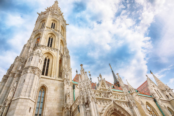 Stunning Matthias Church in Budapest, Hungary. Roman Catholic church in the Gothic style. Location: Budapest, Hungary, Europe - Valokuva, kuva